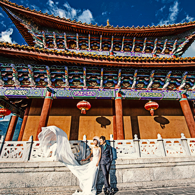 昆明团购婚纱摄影云南蜜月旅游婚纱照拍摄结婚照工作室